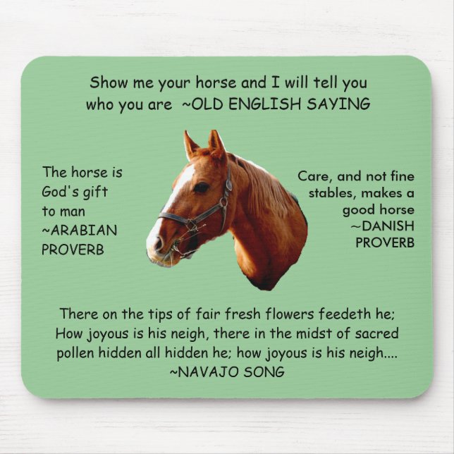 SENTIDO de CAVALO - mousepad (Frente)