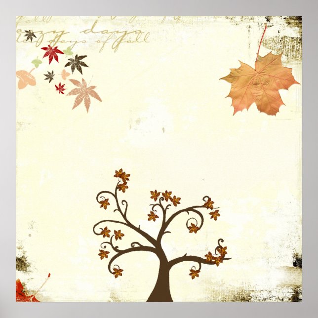 Sentido de outono poster (Frente)