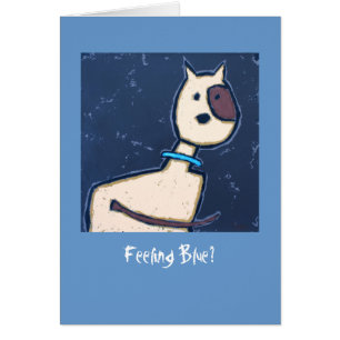 Sentimento azul? cartão