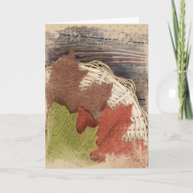 Sentimento do cartão de saudação de outono (Frente)