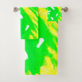 Sentimento Feliz Conjunto de Toalhas de Banho