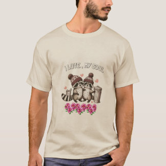 sentindo amor com camisa de casal elegante românti