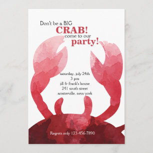 Sentindo Convite Crabby