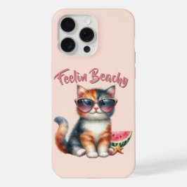 Sentindo Vibrações Perfeitas de Gato na Praia