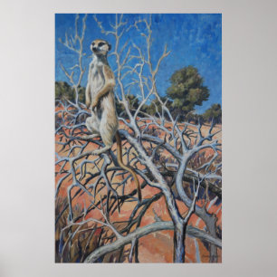 Sentinela de Meerkat - impressão da arte