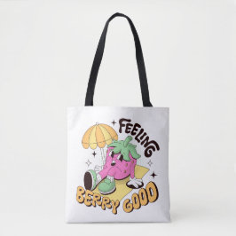 Sentir Berry Good Retro Tote Bag
