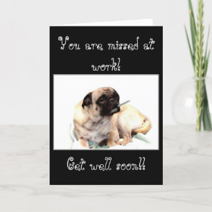 Sentiu falta do cartão de saudação de pug no traba