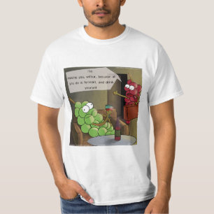 Separação de Uva Comida Divertida, Vinho & Camisa