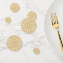 sepia amarela doily confetti