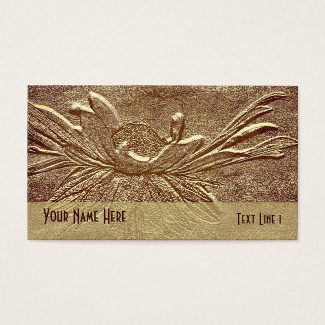 Sepia Brown Daisy Flower Art (Frente)