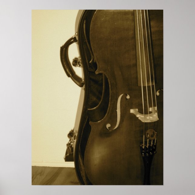 Sepia Cello impressão vertical (Frente)