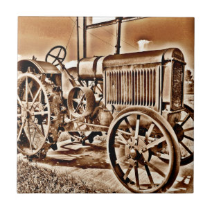 Sepia Clássica de Equipamento de Fazenda de Trato