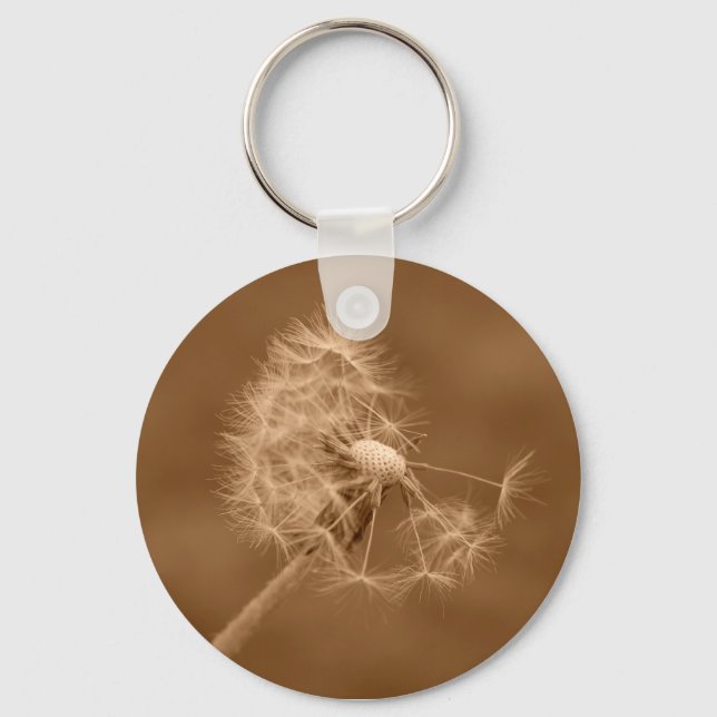 Sepia Dandelion Chaveiro (Frente)