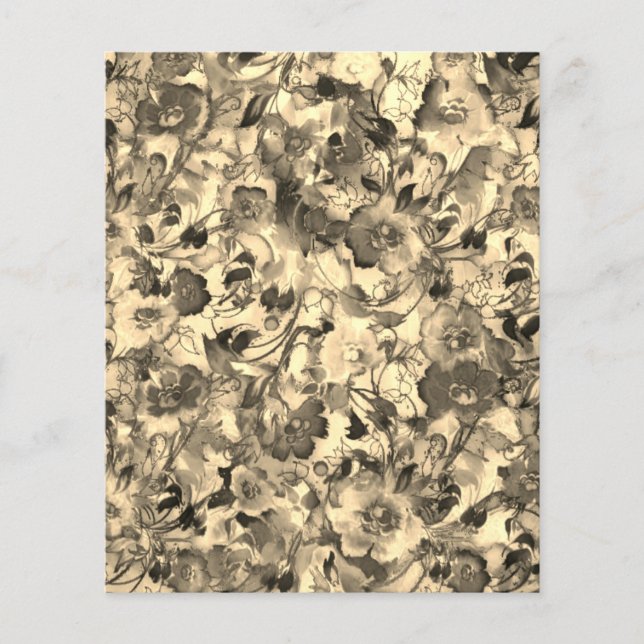 Sepia floral (Frente)