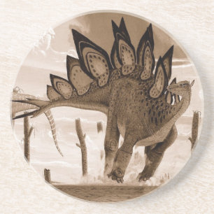 Sepia Gregory Paul do Stegosaurus da porta copos