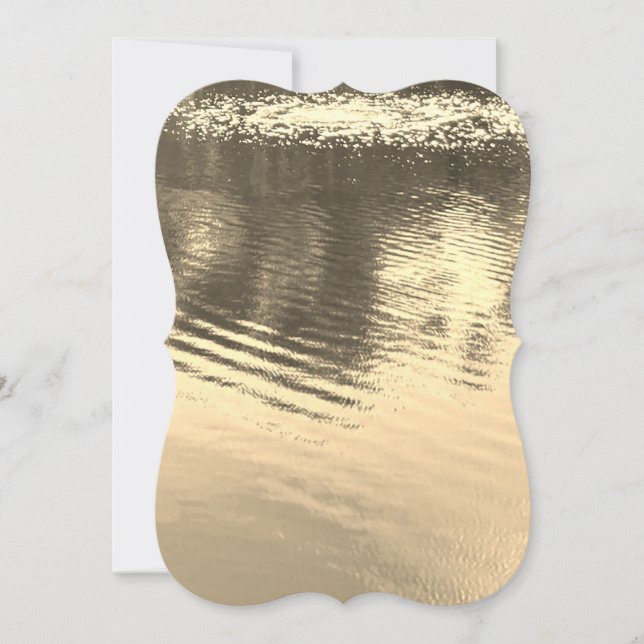 Sepia Water Shimmer Card (Frente)