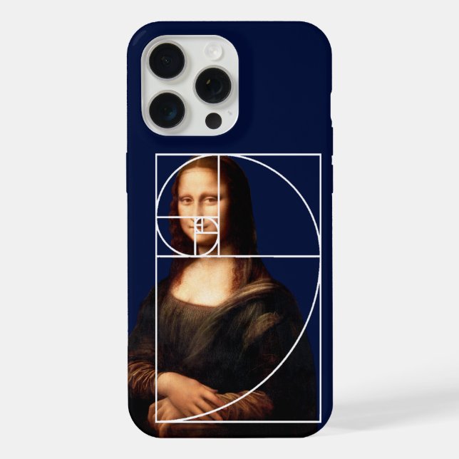 Sequência Fibonacci Leonardo da Vinci Mona Lisa (Verso)