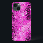 Sequências Cor-de-Rosa Metálicas Parecem Espelhos<br><div class="desc">Sequência metálica brilhante popular parece um cobrir de gabinete iPhone 4/4S com tons rosa-quentes no estilo disco. Espelhos de bola de disco dos anos 70 com o brilho e faíscas. Procure este design em muitos tons. Cor-de-rosa azul roxa, cor-de-rosa, e pode ser solicitada na sua cor favorita. É um padrão...</div>