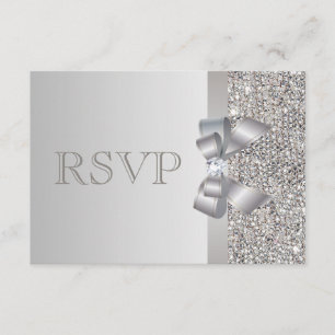 Sequências de prata, casamento RSVP de Arco e diam