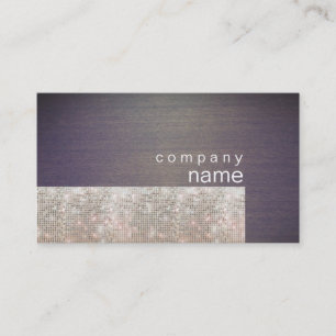 Sequências de Prata Sparkly únicas Cartão de visit