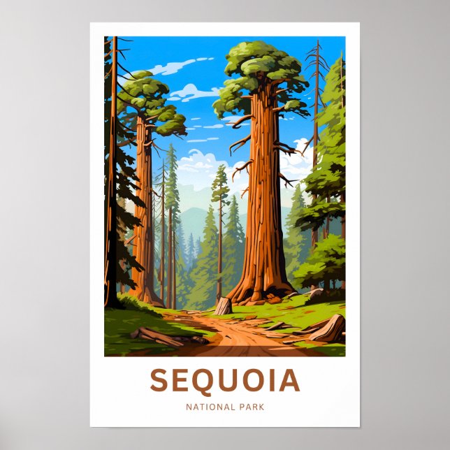 Sequoia National Park Viagem Impressão (Frente)