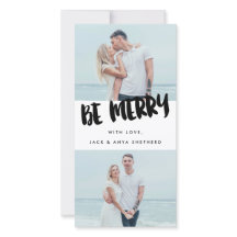 Ser Cartão com fotos de Feriado de Script de Pince