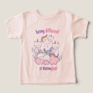 Ser diferente é meowgical Gato unicórnio engraçado