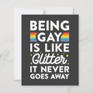Ser Gay é como um relâmpago, nunca vai embora.