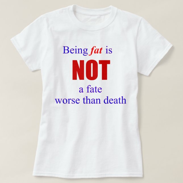 Ser gorda não é destino.... blusa regata plus size (Frente do Design)