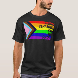 Ser hetero era a minha camisa de Sinalizador LGBTQ