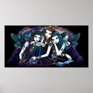 Seraphina Celestial Nebula Fairy Poster