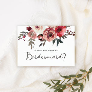 Serás A Minha Rosa Vermelha De Bridesmaid?
