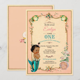 Sereia 11 rua, convite para o primeiro aniversári