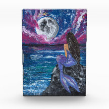 Sereia ao luar arte manual 