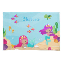 Sereia Bonita Personalizada Rapariga Sob O Mar