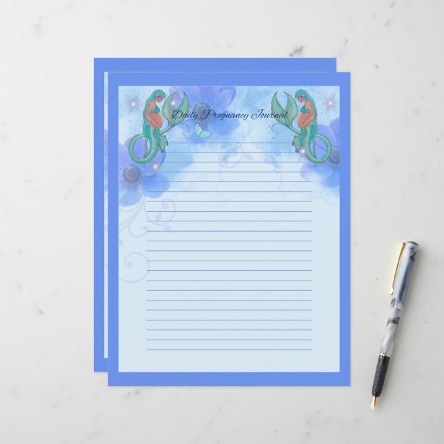 Sereia com arte bebê por Renee Lavoie (Frente/Verso In Situ)