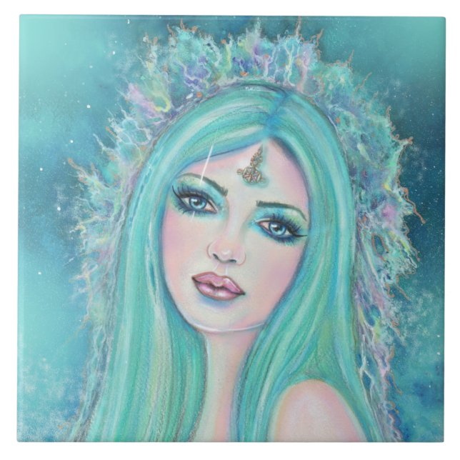 Sereia com arte marinha por Renee Lavoie (Frente)