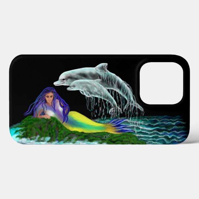 Sereia com golfinhos (Verso (horizontal))