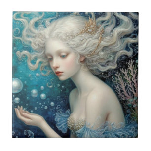 Sereia Coral Sob A Fantasia Do Mar