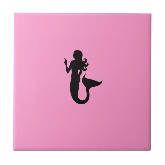 Sereia de Glow_Black-on-Pink do oceano (Frente)
