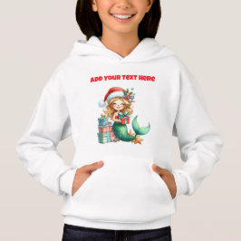 Sereia de Natal Personalizada Hoodie