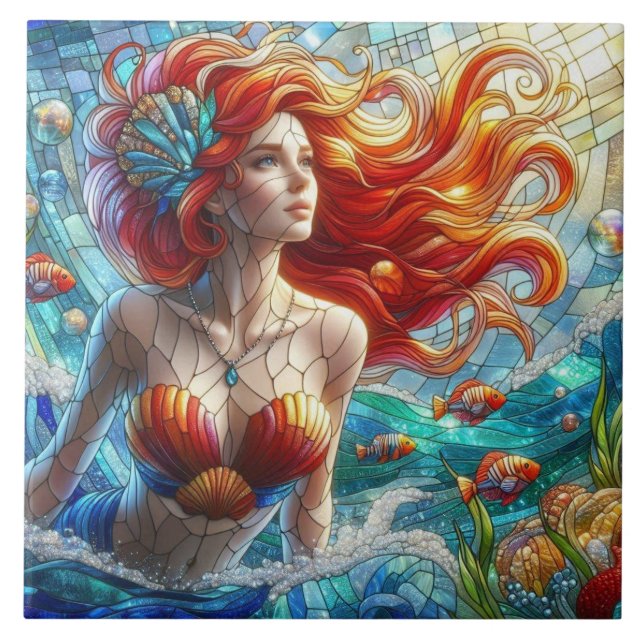 Sereia de Vidro Manchado (Frente)