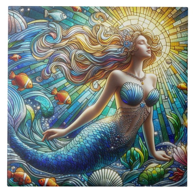 Sereia de Vidro Manchado (Frente)