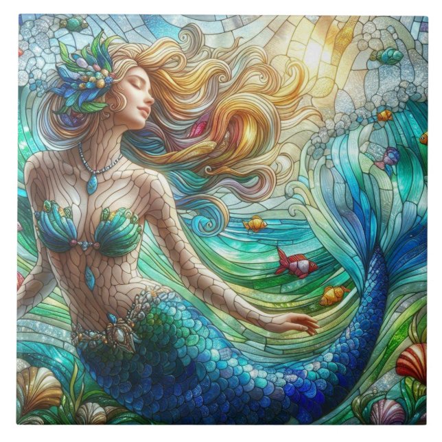 Sereia de Vidro Manchado (Frente)