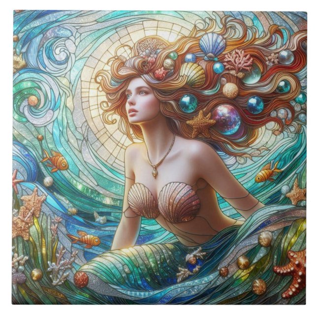 Sereia de Vidro Manchado (Frente)