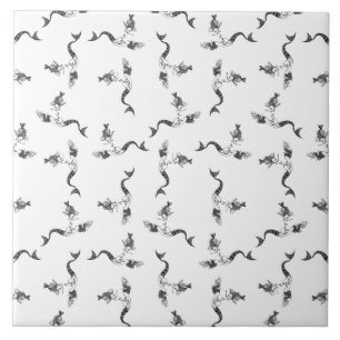 Sereia de Vintage com COR DE FUNDO PERSONALIZADA E