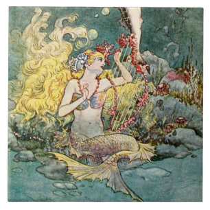 “Sereia e Harpa” por Charles Folkard