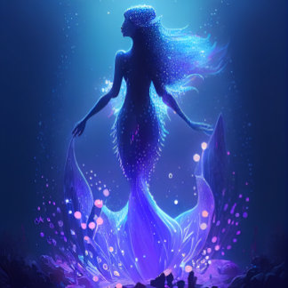 Sereia em águas majestosas do oceano Quebra-cabeça