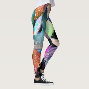 Sereia Frenzy Tangle Leggings editáveis personaliz