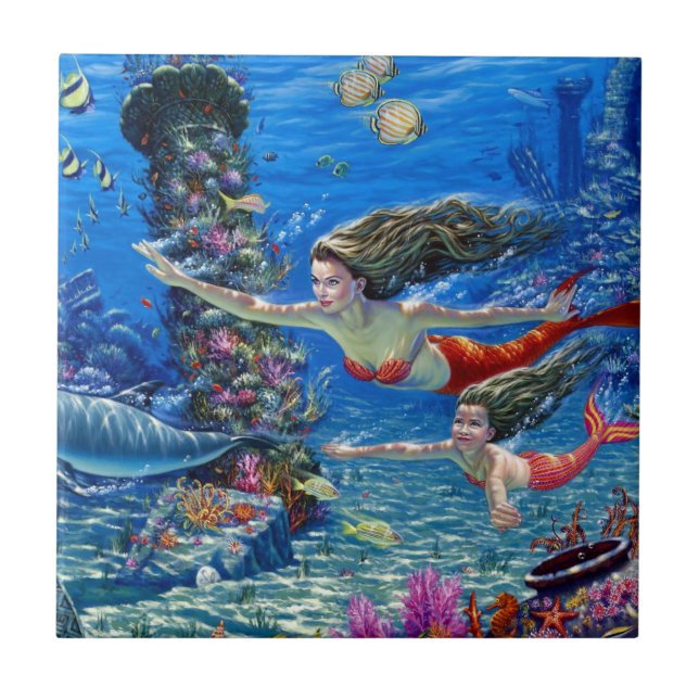 sereia mãe e bebê (Frente)